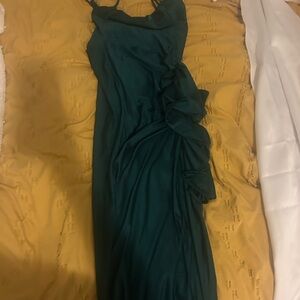Elegant Green Evening Dress
